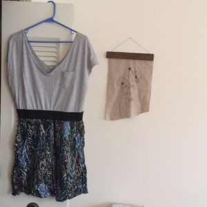 Target T-Shirt Dress with Patterned Bottom